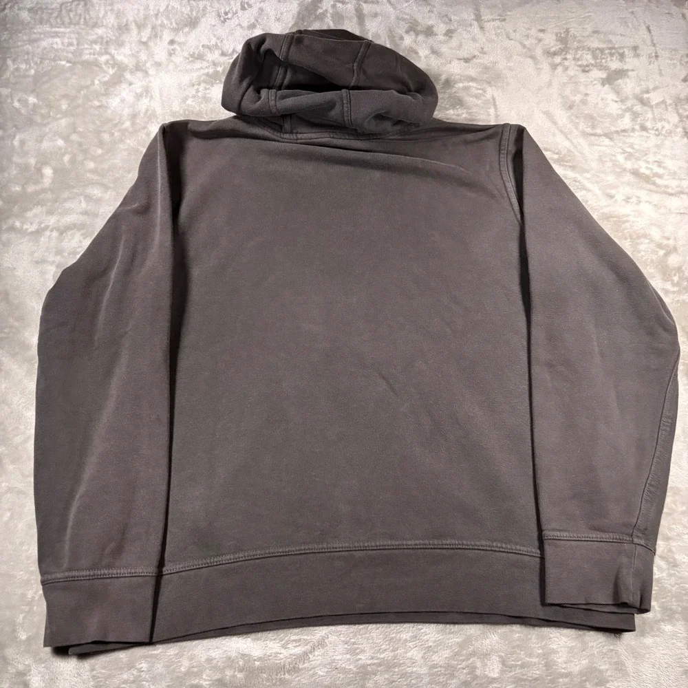 The North Face Mens Half Dome Logo Hoodie Charcoal Grey Fleece Pullover Large